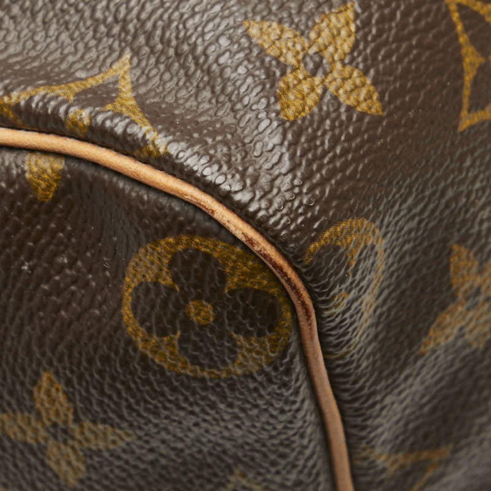 Louis Vuitton Handbag Brown Leather Speedy Monogram - Picture 5 of 8